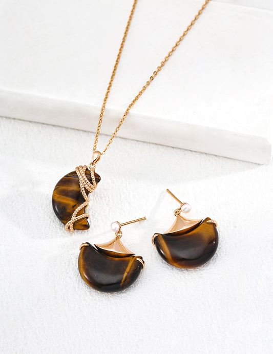 The "Solar Hunter" Collection - Natural Tiger’s Eye & 925 Sterling Silver