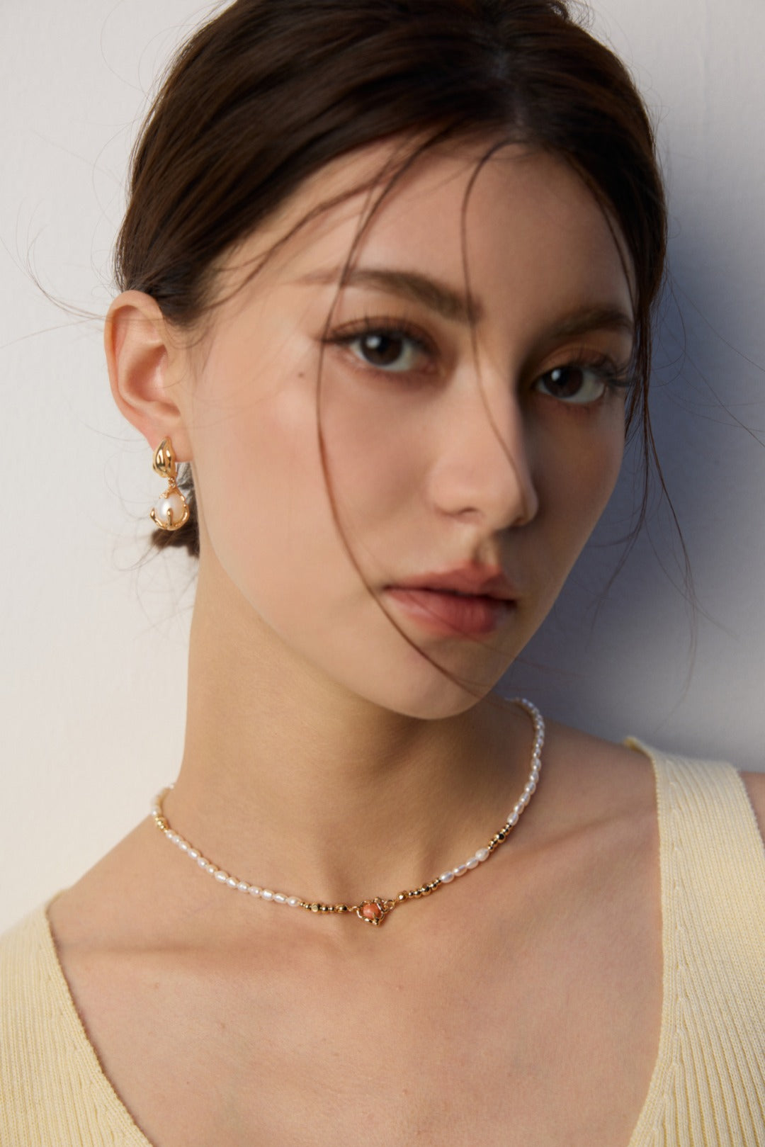 The "Aphrodite’s Flame" Necklace - Natural Pearl & Rhodochrosite Talisman