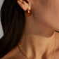 The "Liquid Amber" Sculptural Studs - High-Tech Resin & S925 Sterling Silver