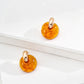 The "Liquid Amber" Sculptural Studs - High-Tech Resin & S925 Sterling Silver