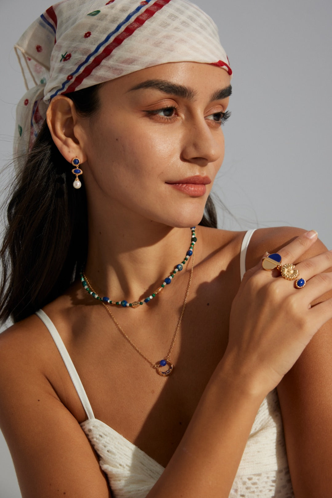 The "Lapis Horizon" Necklace - Natural Lapis Lazuli & 925 Sterling Silver