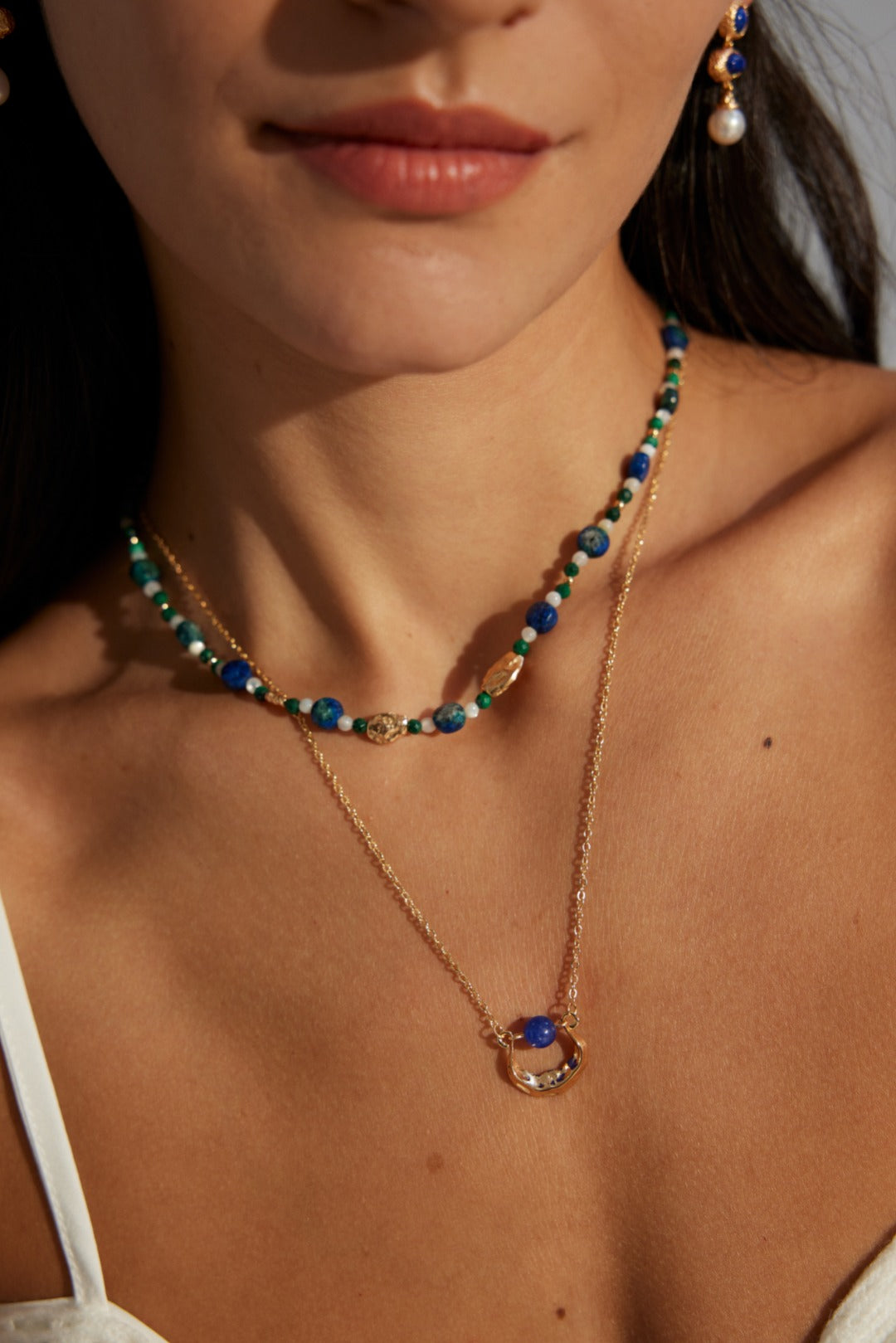 The "Lapis Horizon" Necklace - Natural Lapis Lazuli & 925 Sterling Silver