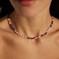 The "Amethyst Cadence" Necklace - Natural Amethyst & Pearl in S925 Silver