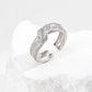 The "Frosted Flame" Ring - Matte Zirconia & Open-Band S925 Silver