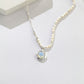 Necklace with a pendant on a white background