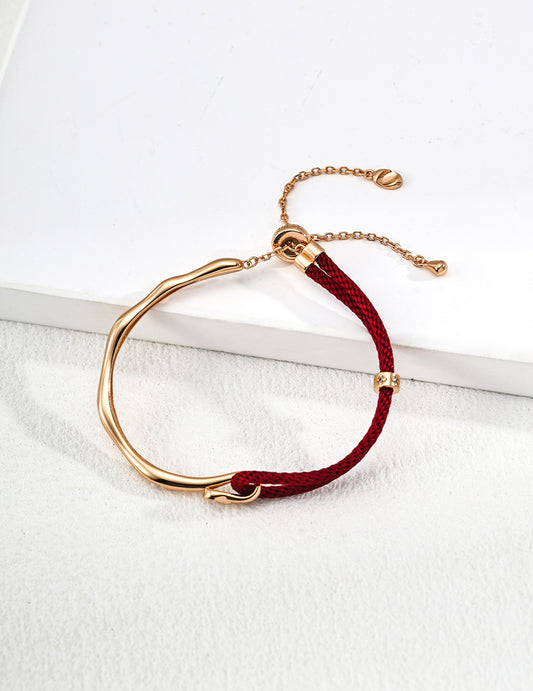 The "Crimson Covenant" Red String Bracelet - S925 Silver & Pavé Zirconia
