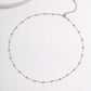 Dare To Sparkle - Versatile high-polished sterling silver faceted bead chains shown with and without a detachable starburst engraved round coin pendant in silver