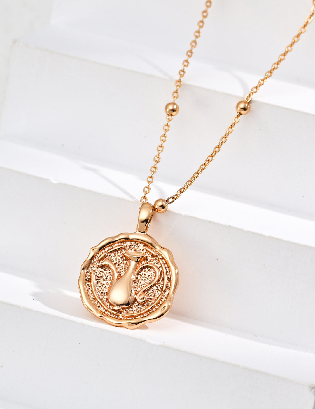 The "Wishing Jar" Pendant Necklace - Genuine Lapis Lazuli & Relief Coin in S925 Silver