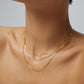 The "Trio Ripple" Layered Necklace - Geometric Triple Strand in S925 Silver