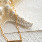 Custom name bracelet on a textured white surface